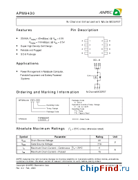 Datasheet APM9430 производства Anpec