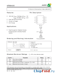 Datasheet APM9435KC-TR производства Anpec