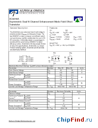 Datasheet AO4918A производства Alpha&Omega