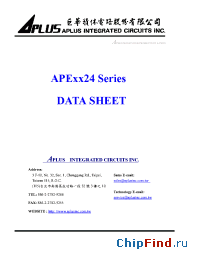Datasheet APE12724 производства Aplus