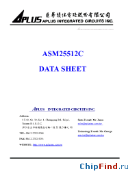 Datasheet ASM25512C производства Aplus