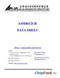 Datasheet ASM8412CB производства Aplus