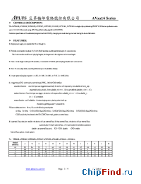 Datasheet AV1416D производства Aplus