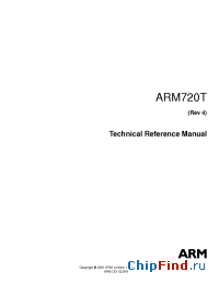 Datasheet ARM720T производства ARM