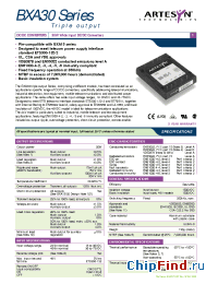 Datasheet BXA30-48T05-12 производства Artesyn
