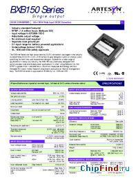 Datasheet BXB150-48S3V3FLT производства Artesyn