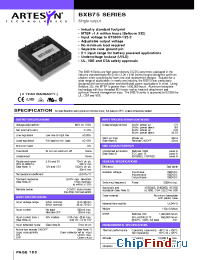 Datasheet BXB75-24S3V3FLT производства Artesyn