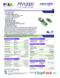 Datasheet PTV12020L производства Artesyn