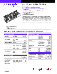Datasheet SL120-4605 производства Artesyn
