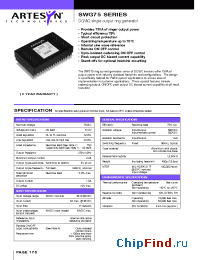 Datasheet SWG75-48S75C01 производства Artesyn
