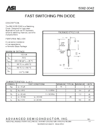 Datasheet 5082-3042 manufacturer ASI