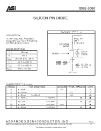 Datasheet 5082-3080 manufacturer ASI