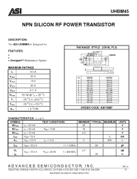 Datasheet ASI10538 manufacturer ASI