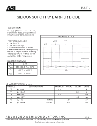 Datasheet ASIBAT38 manufacturer ASI