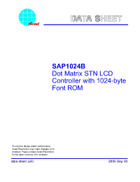 Datasheet SAP1024B производства ASI