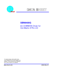 Datasheet SBN6400G производства ASI