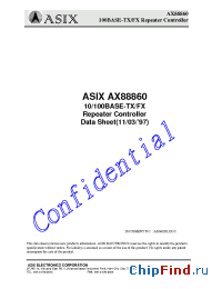 Datasheet AX88860 производства ASIX