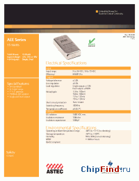 Datasheet AEE01AA36-L manufacturer Astec
