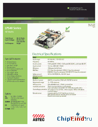 Datasheet LPS45-T производства Astec