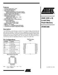 Datasheet 29C256 manufacturer ATMEL
