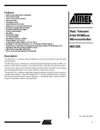 Datasheet 80C32E manufacturer ATMEL
