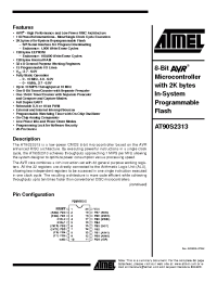 Datasheet 90S2313 производства ATMEL