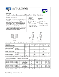 Datasheet AO4603 manufacturer ATMEL