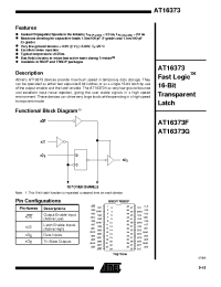 Datasheet AT16373F-25XC manufacturer ATMEL