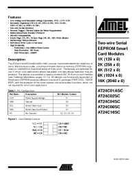 Datasheet AT24C01ASC производства ATMEL