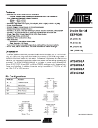 Datasheet AT24C02A-10 производства ATMEL