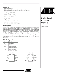 Datasheet AT24C21-10PC-2.5 производства ATMEL