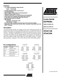 Datasheet AT24C256-10-1.8 производства ATMEL
