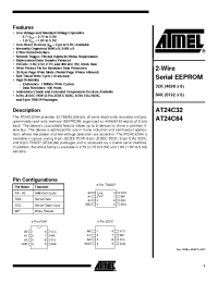 Datasheet AT24C32-10I производства ATMEL