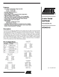 Datasheet AT24C512-10I-2.7 производства ATMEL