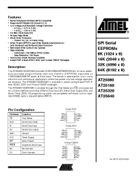 Datasheet AT25080-10-1.8 производства ATMEL
