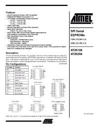 Datasheet AT25128-10CC производства ATMEL