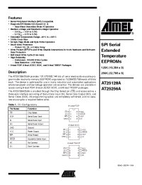 Datasheet AT25128A-10PQ-2.7 производства ATMEL