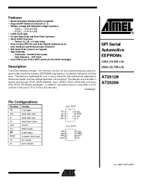 Datasheet AT25128Automotive производства ATMEL