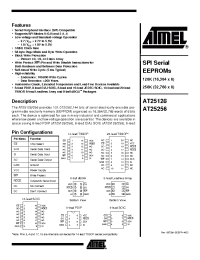 Datasheet AT25256W-10SJ-1.8 производства ATMEL