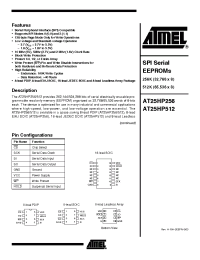 Datasheet AT25HP512-10CI-1.8 производства ATMEL