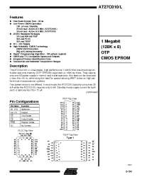 Datasheet AT27C010-12 производства ATMEL