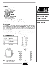 Datasheet AT27C512R-12C производства ATMEL