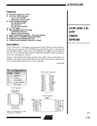 Datasheet AT27C512R-12PC производства ATMEL