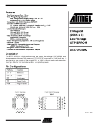 Datasheet AT27LV020A-12JC производства ATMEL