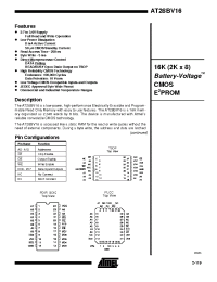 Datasheet AT28BV16-30PC производства ATMEL