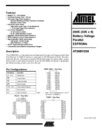 Datasheet AT28BV256 производства ATMEL