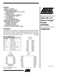 Datasheet AT28BV256-20PC производства ATMEL