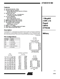 Datasheet AT28C010-12 производства ATMEL