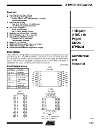 Datasheet AT28C010-12EM/883 производства ATMEL