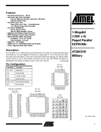 Datasheet AT28C010MIL производства ATMEL